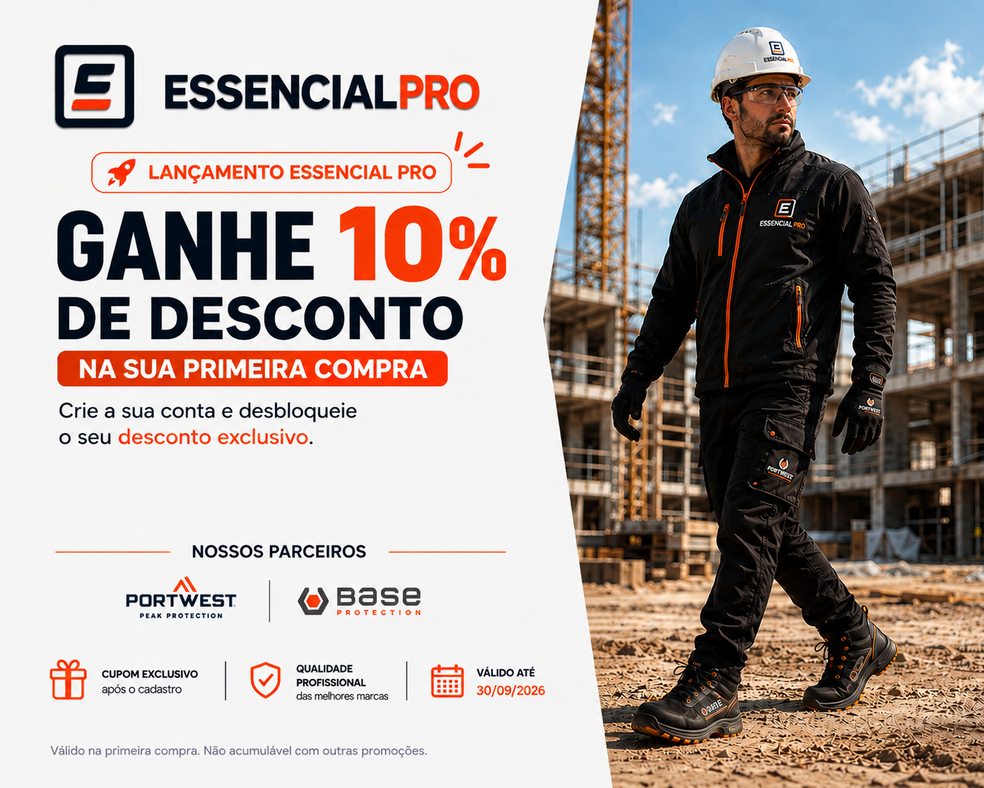 Primeira compra - 10%