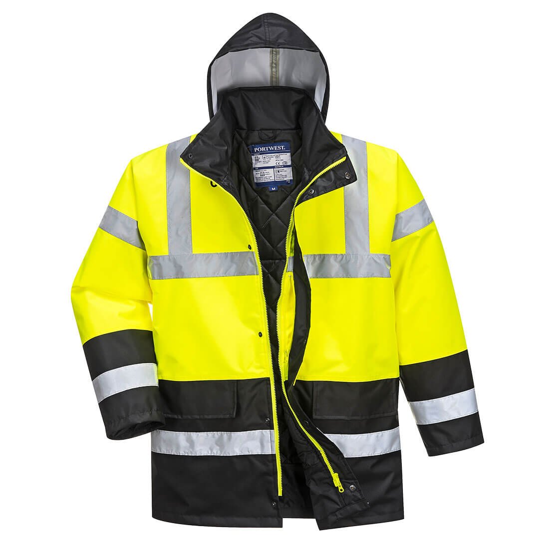 S466 - Parka de tráfego, bicolor, de alta visibilidade